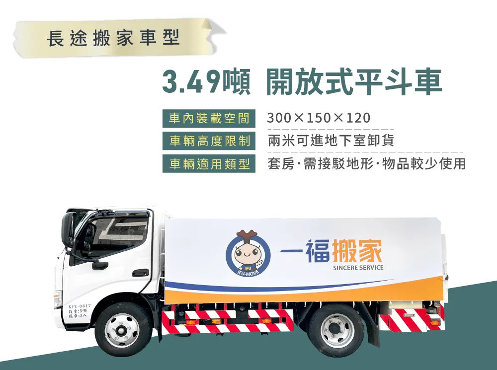 長途搬家車型-彰化長途搬家推薦