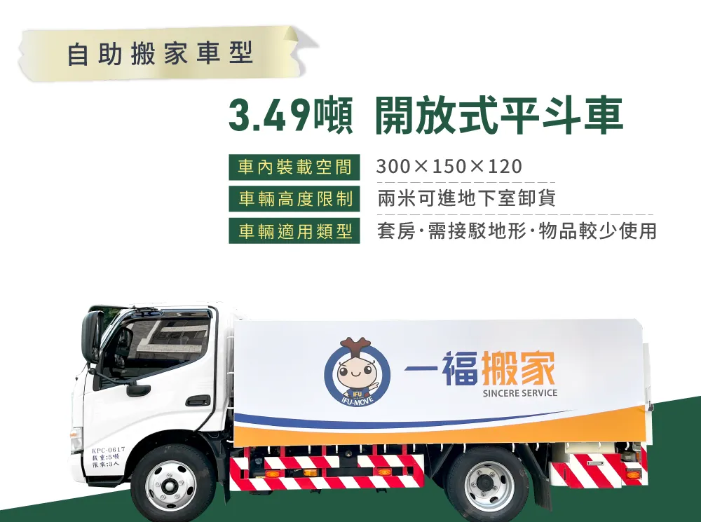 自助搬家車型-彰化自助搬家推薦