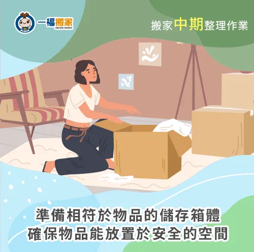 存放於正確的儲存空間,更能確保物品的安全 準備合適儲存箱體-搬家如何整理
