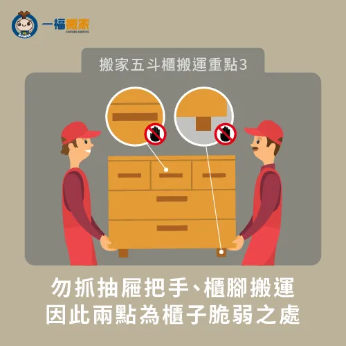 抓緊五斗櫃底部搬運-搬家 五斗櫃