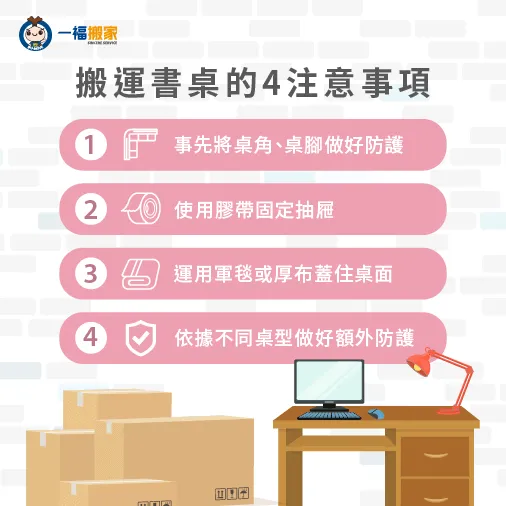 搬運書桌的4注意事項-搬家 書桌