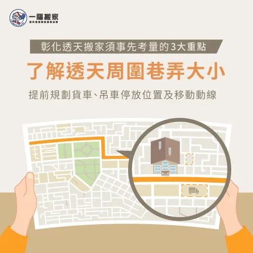 確認巷弄大小-彰化透天搬家注意什麼
