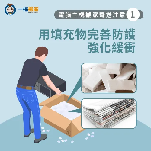 電腦主機包裝完善-搬家電腦主機寄送