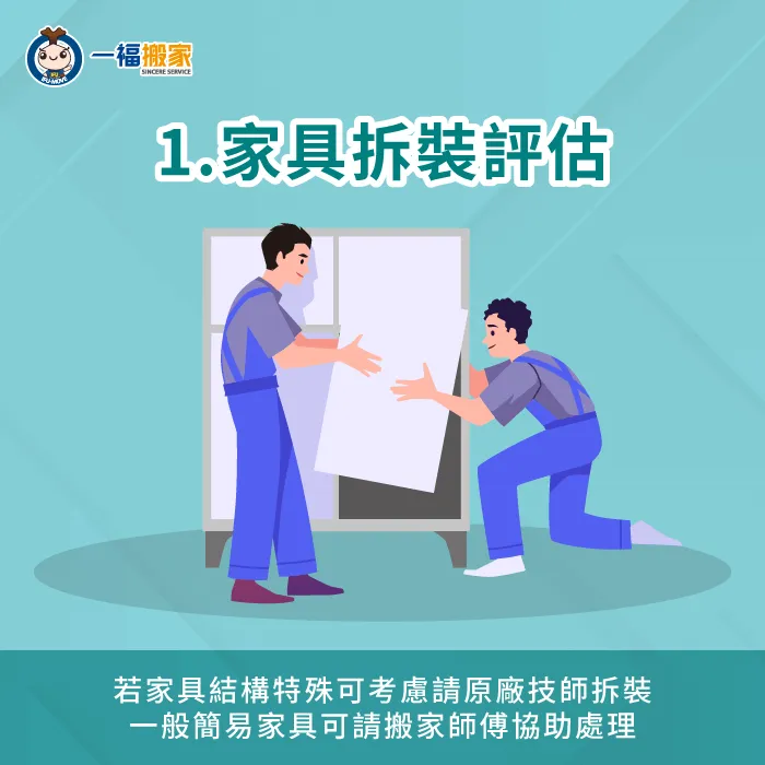 拆裝家具建議請專人評估-搬家 家具拆裝