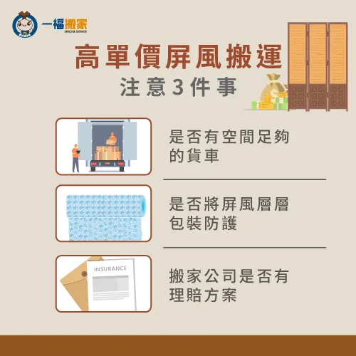 高單價屏風搬運3注意事項-屏風彰化搬運