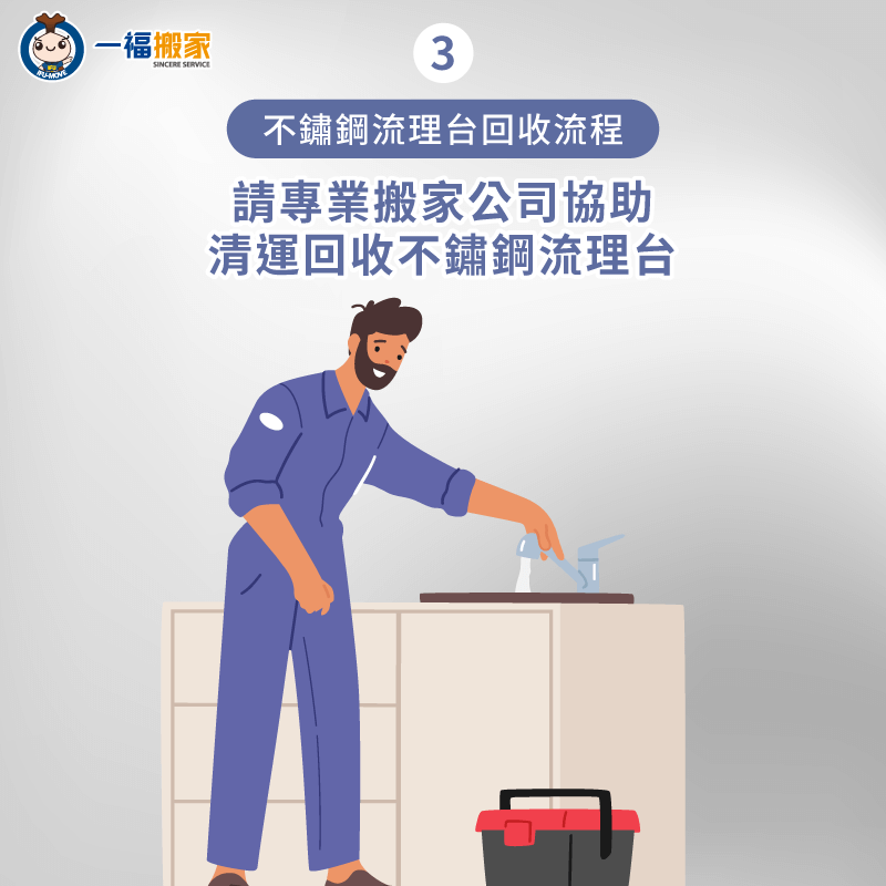 請專業搬家公司協助清運回收不鏽鋼流理台-不鏽鋼流理台回收