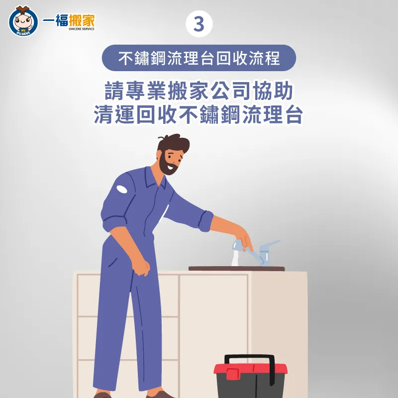 請專業搬家公司協助清運回收不鏽鋼流理台-不鏽鋼流理台回收