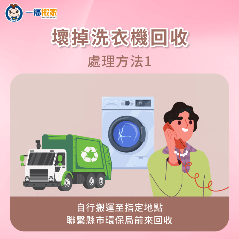 自行搬運至指定地點-洗衣機清運